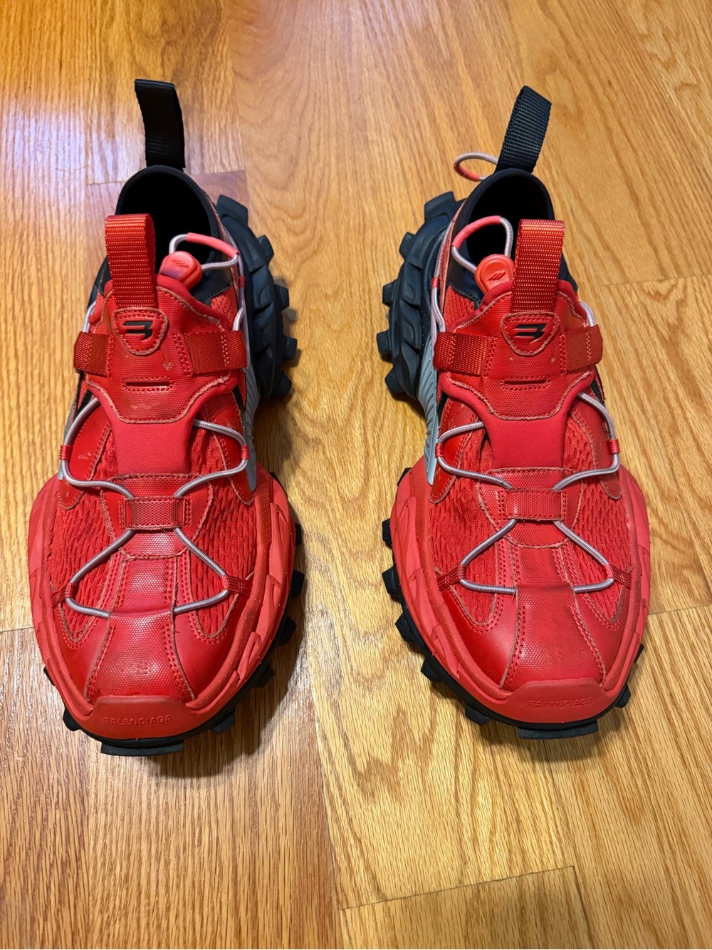 Balenciaga Red Trail Sneakers